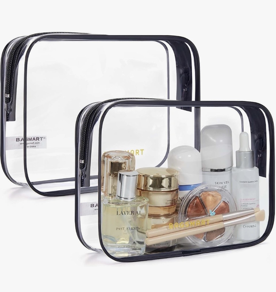TSA Approved Clear Travel Toiletry Bags
