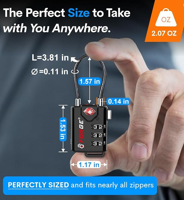 TSA-Approved Luggage Locks